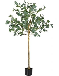 Artiss 150cm Artificial Eucalyptus Tree with Realistic Textured Leaves for Indoor Home Office Decor