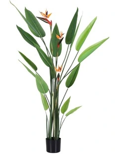 Artiss 150cm Artificial Bird of Paradise Plant with Flowers Realistic Leaves for Home Office Decor