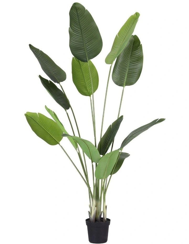 Artiss 180cm Artificial Bird of Paradise Plant Lifelike Textured Leaves Wipe-Clean Indoor Home Decor image 3