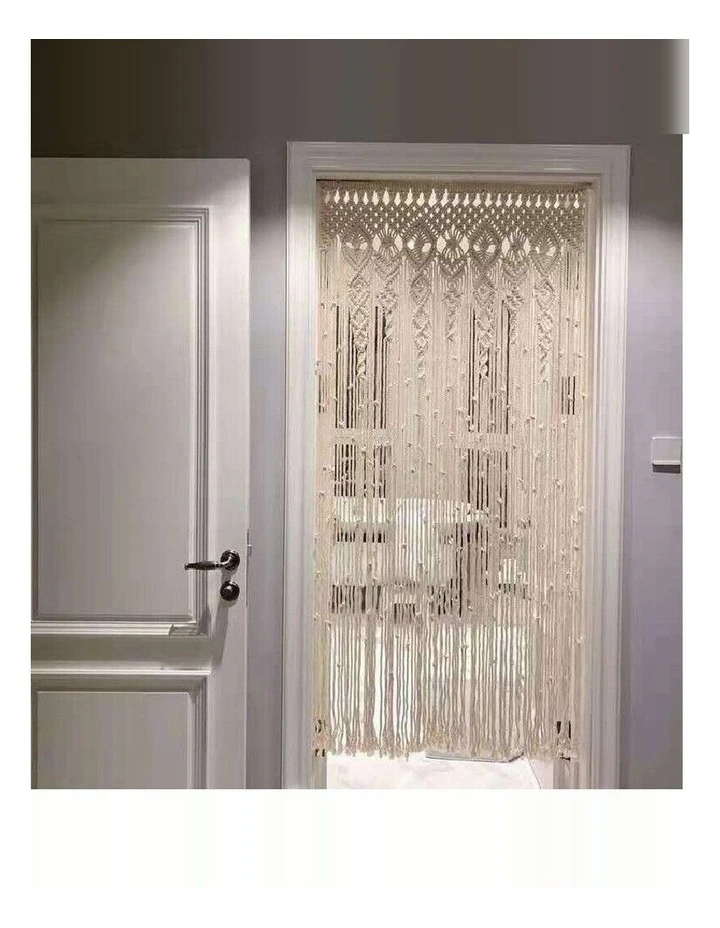 2m Heavy Duty Macrame Curtain Boho Woven Wall Hanging Window Doorway Wedding image 5