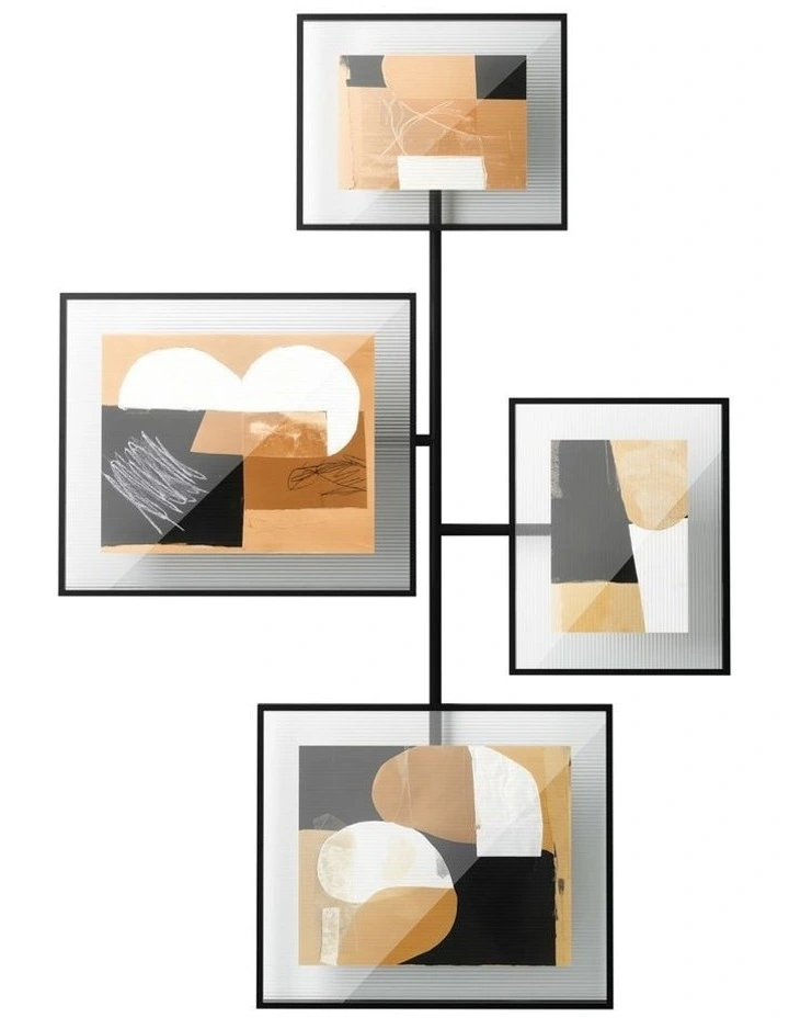 Umbra Flute Wall Gallery Frame - Black 8x57x99cm image 1