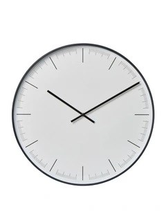 Amalfi Oliver Clock - Black Dia50x10cm