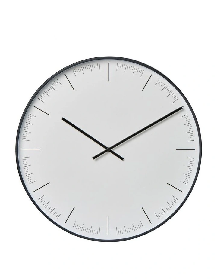 Amalfi Oliver Clock - Black Dia50x10cm image 1