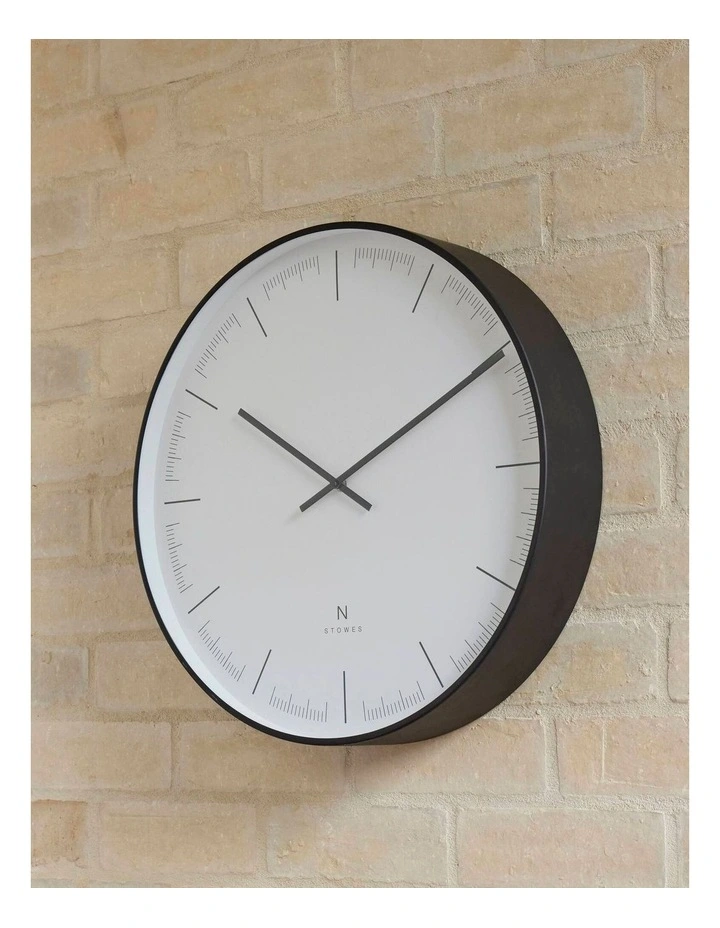 Amalfi Oliver Clock - Black Dia50x10cm image 2