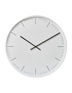 Amalfi Oliver Clock - White Dia50x10cm
