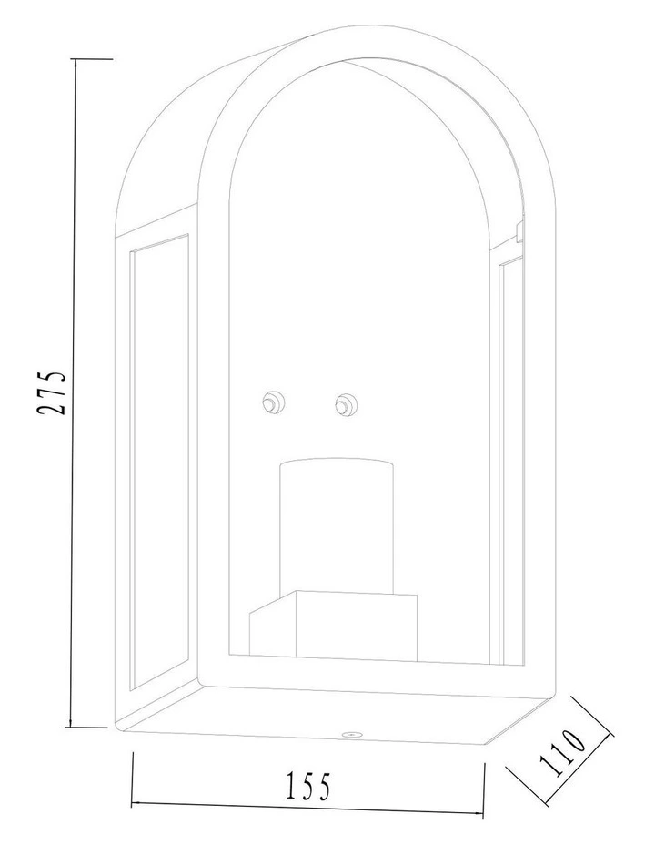 Sena Outdoor Wall Light - Black image 6