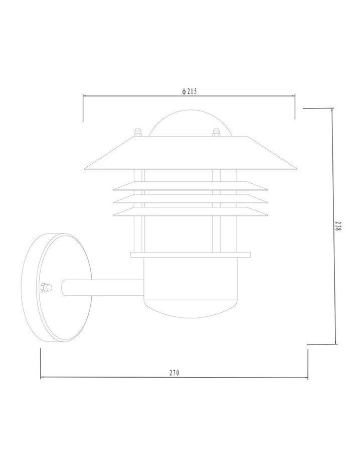 Elio Outdoor Wall Light - Black image 5
