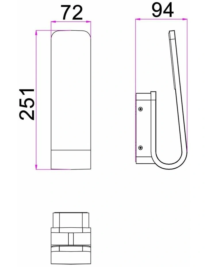 Hak LED Tri-CCT Exterior Hook Wall Lights IP65 image 2