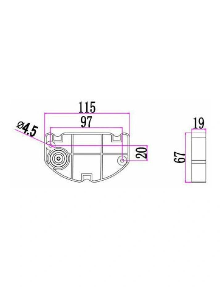 Bocina Exterior LED Semicircle Surface Mounted Wall Lights IP65 image 3