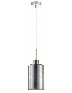 Espejo Interior Iron & Chrome Oblong Glass with Dotted Effect Pendant Lights