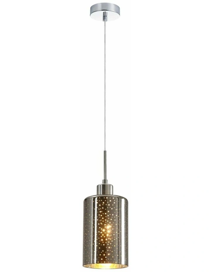 Espejo Interior Iron & Chrome Oblong Glass with Dotted Effect Pendant Lights image 2