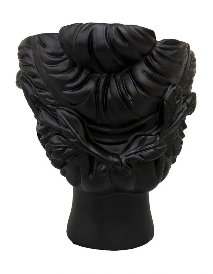 Urban Attitude Venus Head Planter - Matte Black image 2