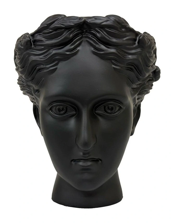 Urban Attitude Venus Head Planter - Matte Black image 3