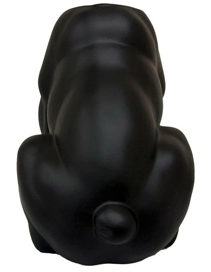 Urban Attitude Maggie Bulldog Planter - Matte Black image 2