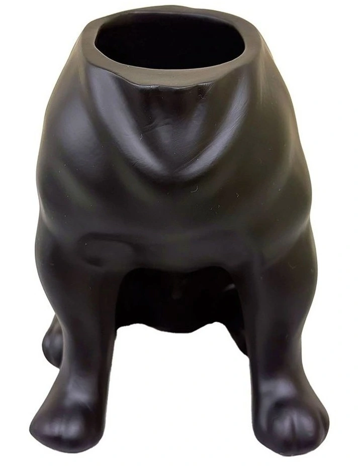 Urban Attitude Maggie Bulldog Planter - Matte Black image 3