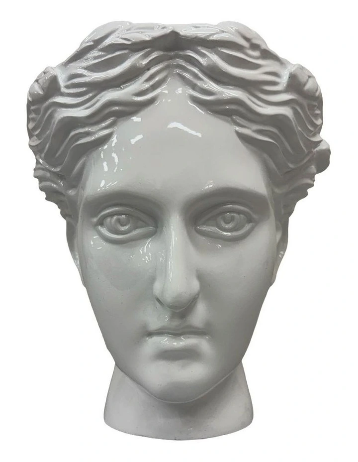 Urban Attitude Venus Head Planter - Matte White image 3