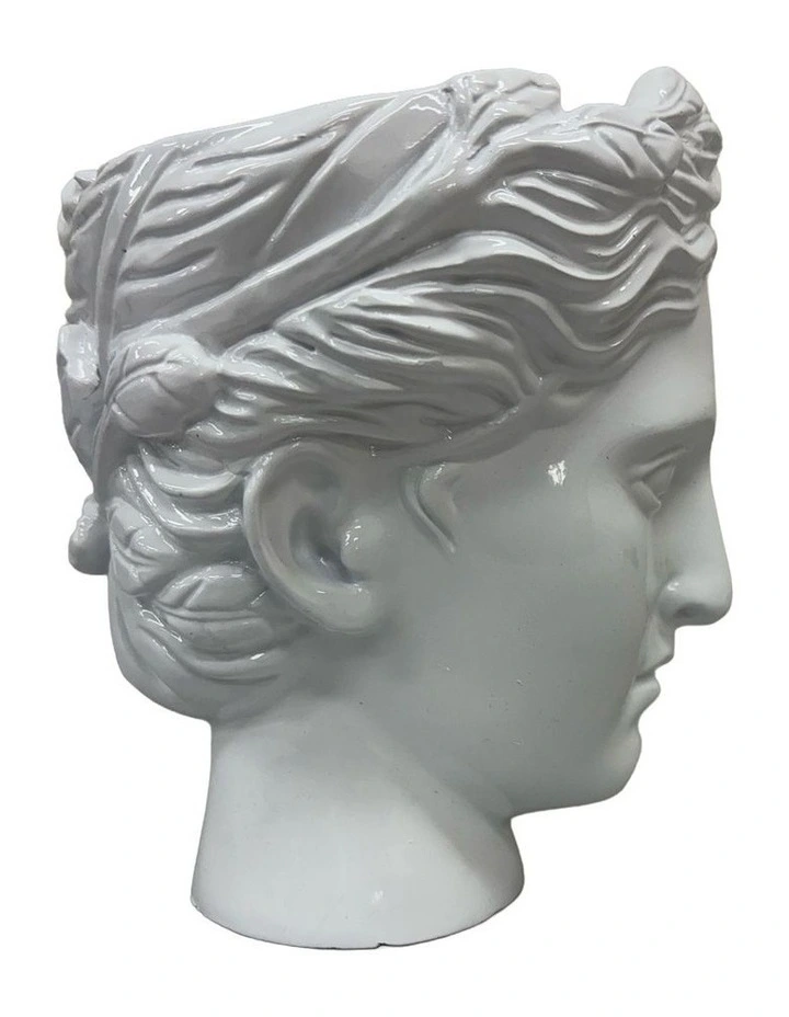 Urban Attitude Venus Head Planter - Matte White image 4