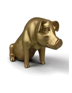 Urban Attitude Piggy Money Box - Matte Gold
