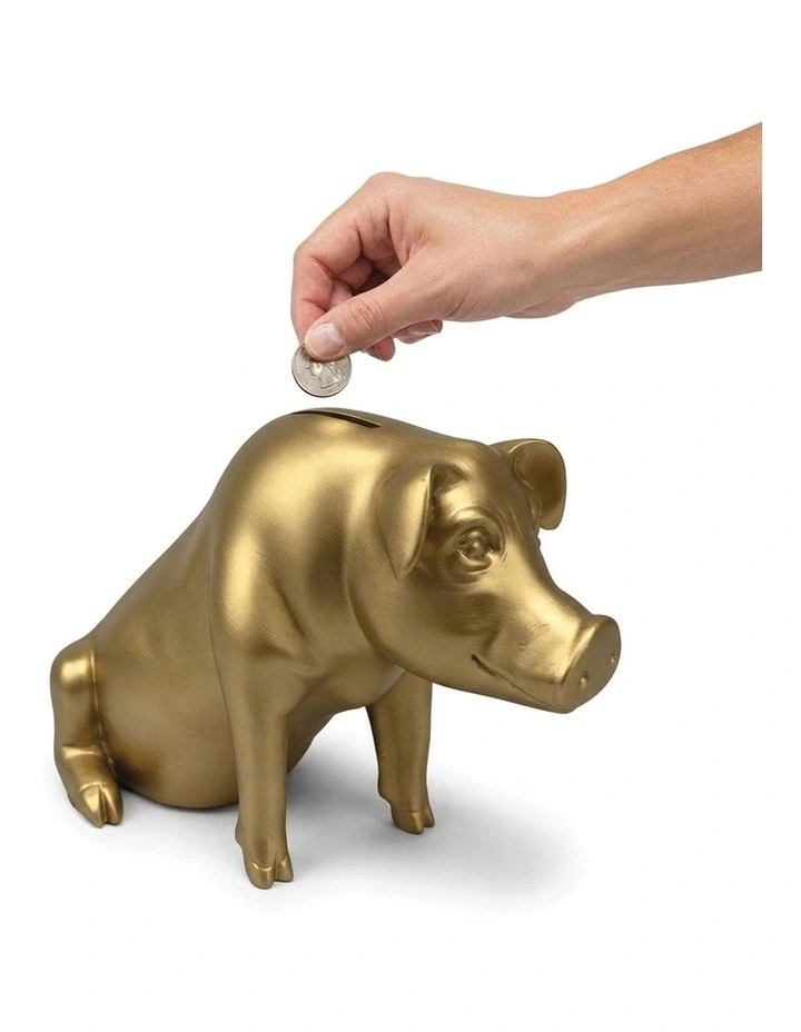 Urban Attitude Piggy Money Box - Matte Gold image 5