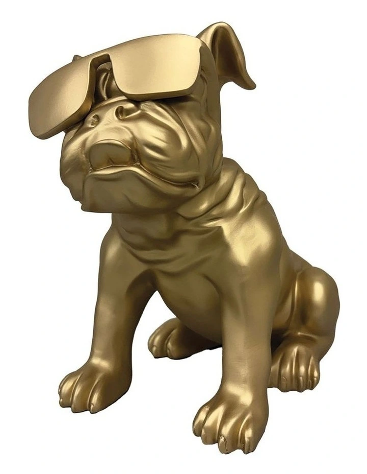Urban Attitude Bulldog Statue - Matte Gold image 2