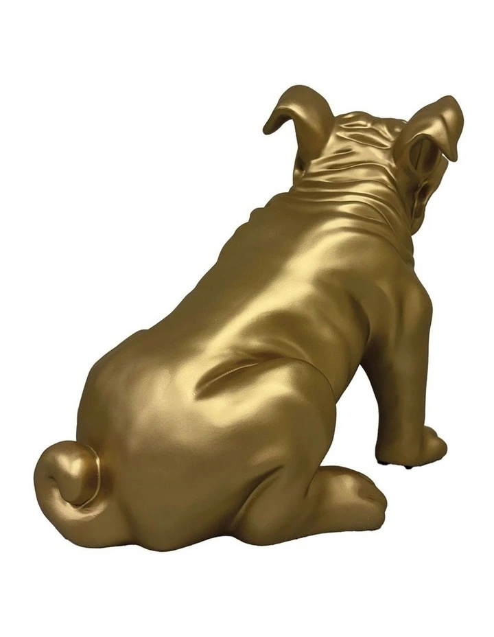 Urban Attitude Bulldog Statue - Matte Gold image 3