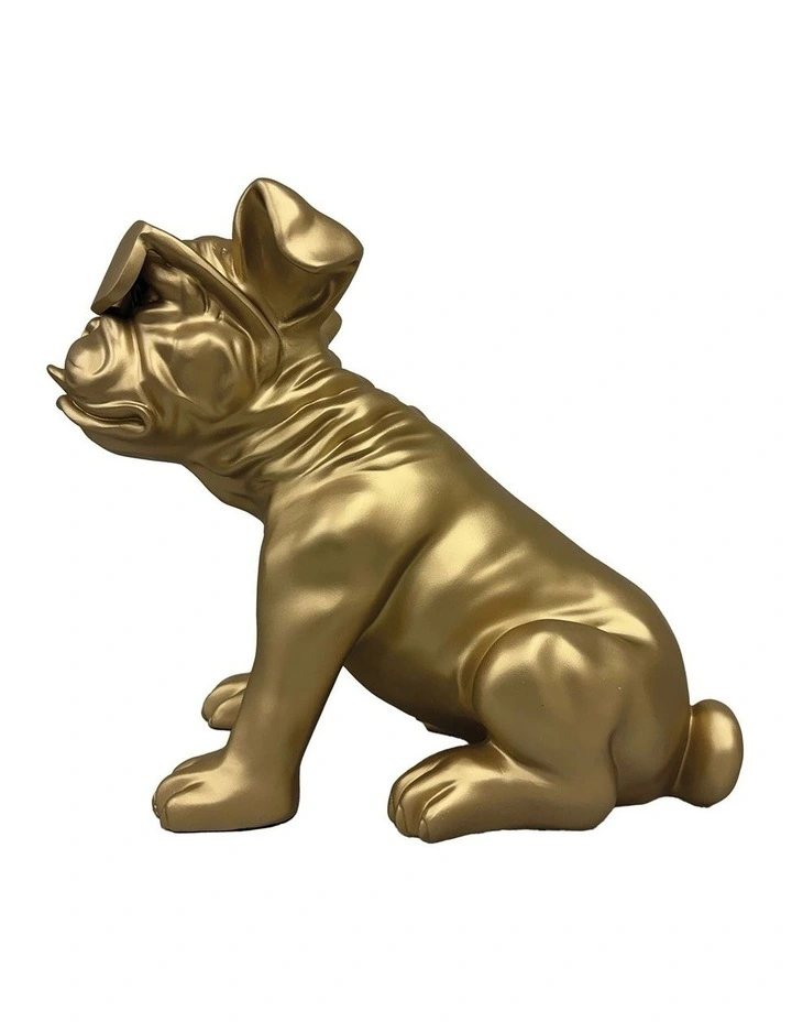 Urban Attitude Bulldog Statue - Matte Gold image 5