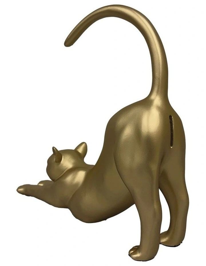 Urban Attitude Cat Butt Money Box - Matte Gold image 3