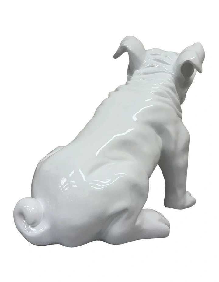 Urban Attitude Bulldog Statue - Gloss White image 3