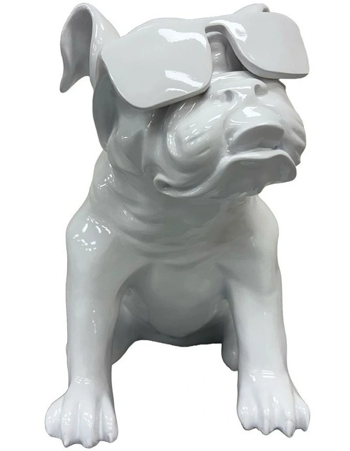 Urban Attitude Bulldog Statue - Gloss White image 4