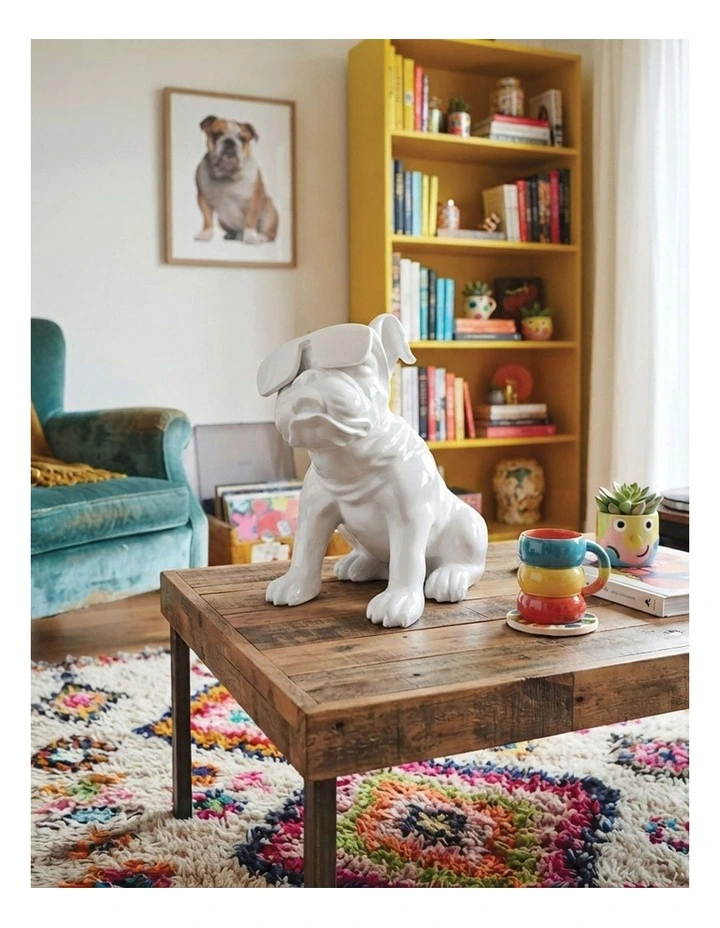 Urban Attitude Bulldog Statue - Gloss White image 6