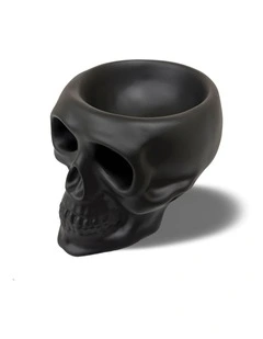 Urban Attitude Skull Statue - Matte Black