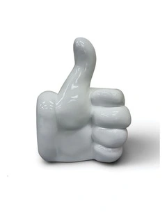 Urban Attitude Thumbs Up Statue - Glossy White