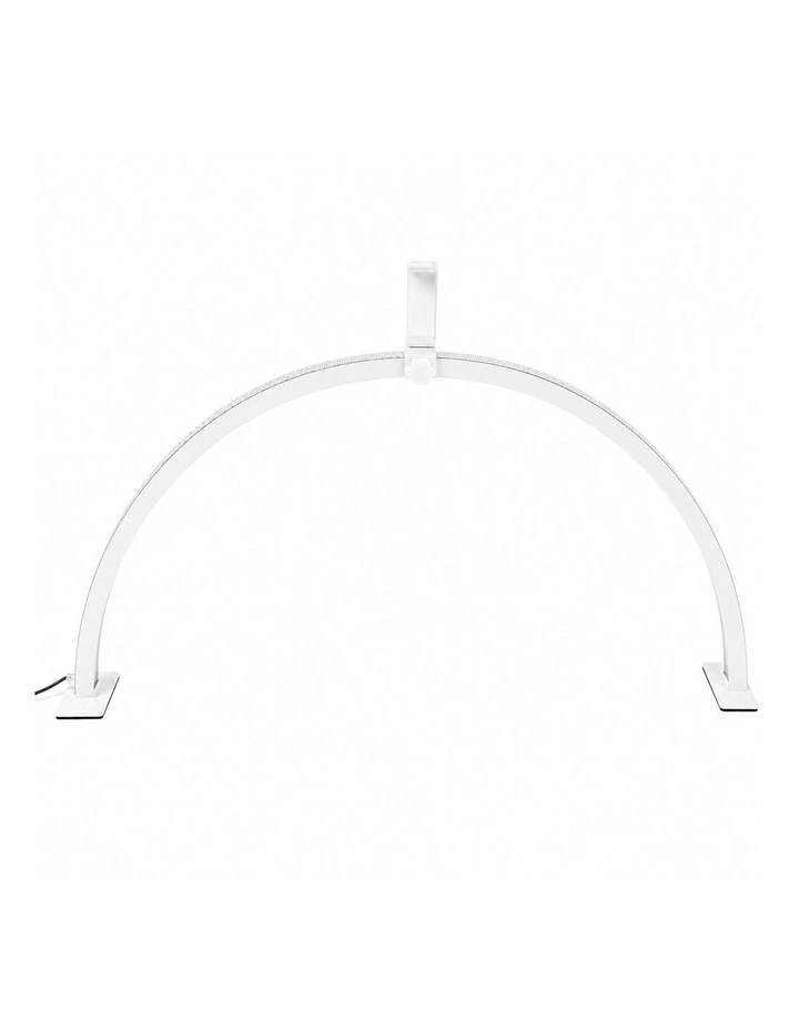 Emitto Nail Light Half Moon Desk Lamp Dimmable Salon Lash Phone Clip White image 1
