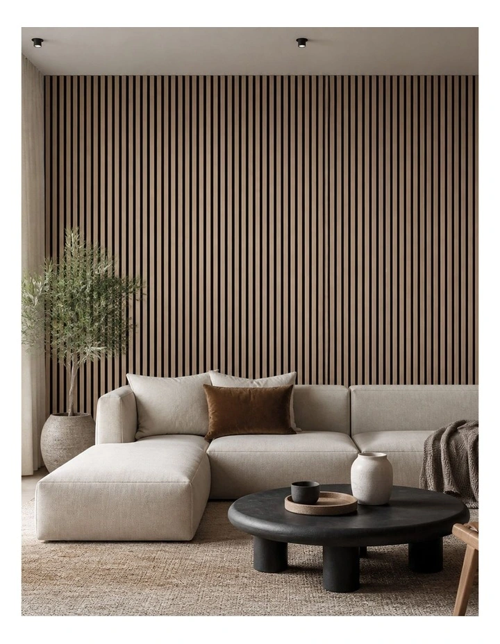 Levede Acoustic Wall Panels 4pc NRC>0.7 120 x 60cm for Interior Wall Decor Oak image 6