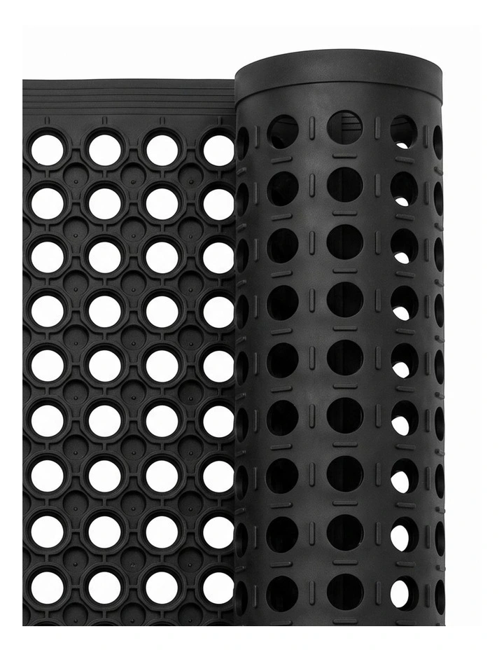Marlow Anti Fatigue Mat Non Slip for Rubber Floor Draining Entry Door Black image 5