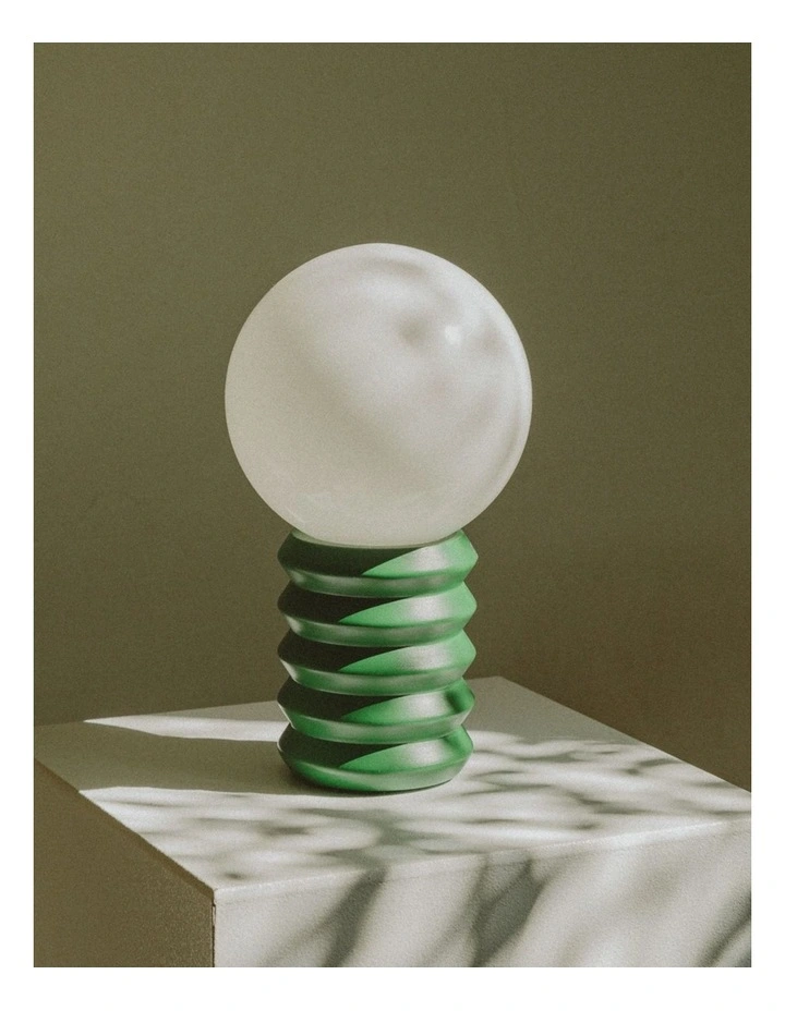 Ribbon Lamp in Forest Green image 3