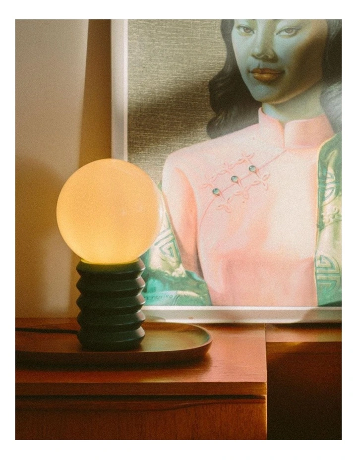 Ribbon Lamp in Forest Green image 4