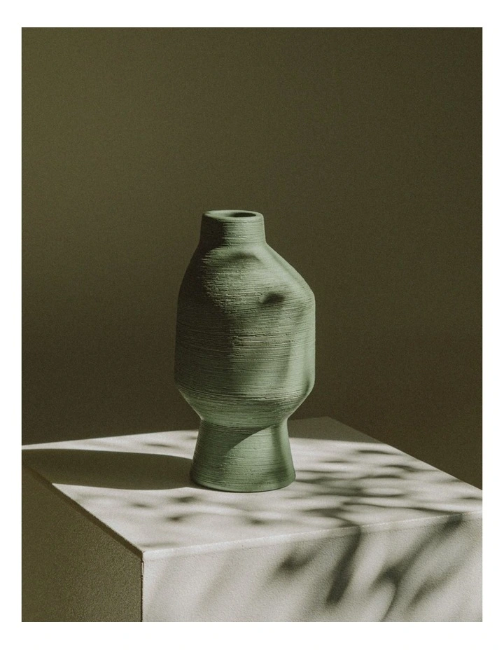 The Grass Is Greener Vase in Olive image 2