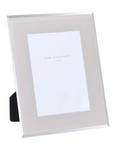 CLARA 7 x 5 Cloud Grey Glass Photo Frame