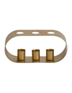 Annabel Trends Trio Taper Candle Holder Home Decor Gold 18cm