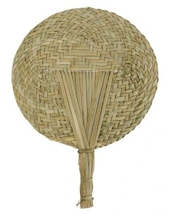 Annabel Trends Water Grass Fan Large Home Decor Handheld 39x30cm