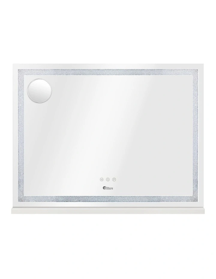 Oikiture 80x62cm LED Makeup Mirror Hollywood Vanity Touch Control image 2