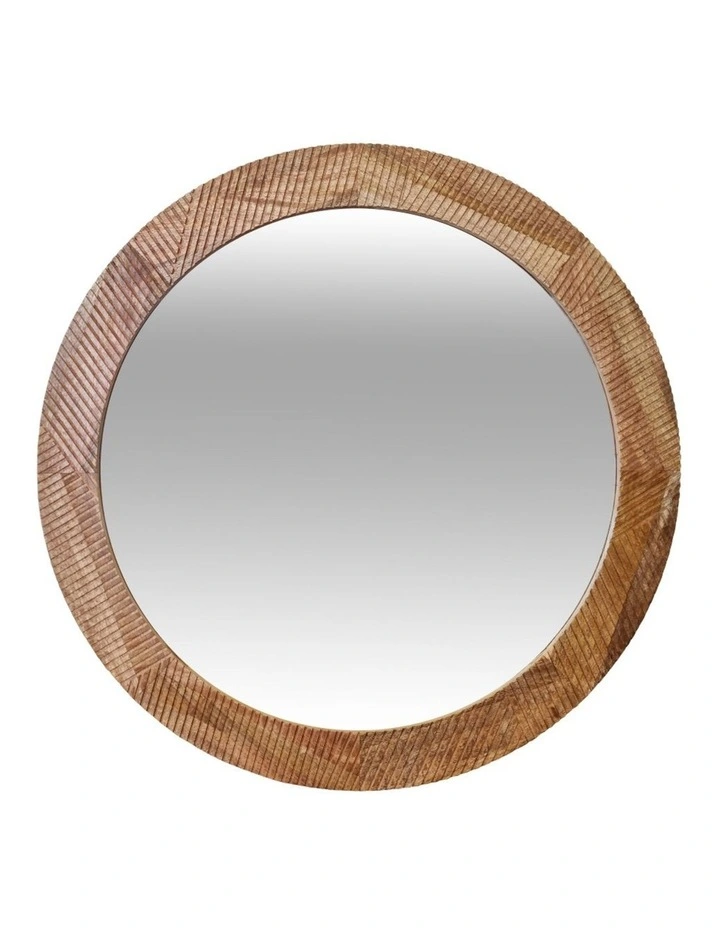 Claire Mirror Round 80cm Natural image 1