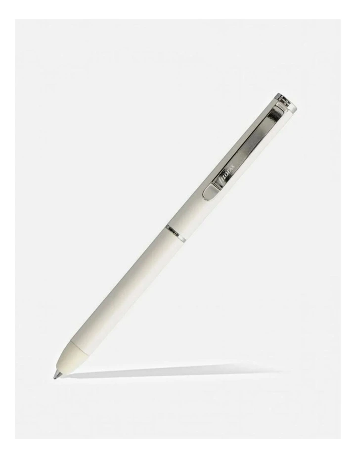 Clipbook Erasable Ballpen in White image 2