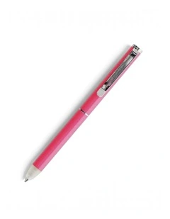 Clipbook Erasable Ballpen Fluoro Pink