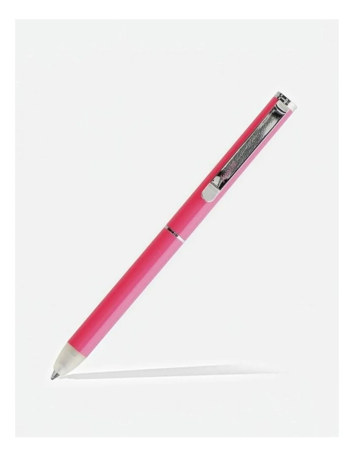 Clipbook Erasable Ballpen Fluoro Pink image 2