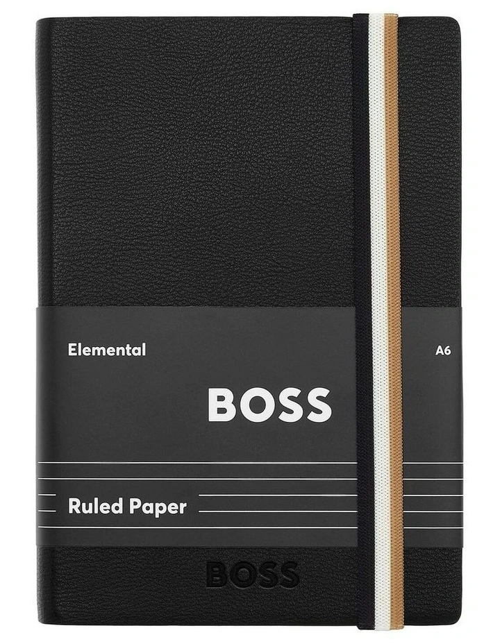 BOSS Notebook A6 Iconic Black Lined image 1