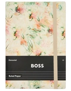 BOSS Notebook A5 Tie-dye Flower Cream Lined