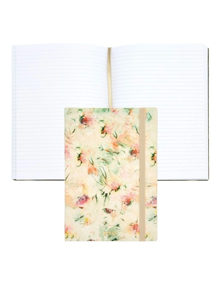 BOSS Notebook A5 Tie-dye Flower Cream Lined image 4