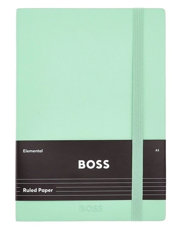 BOSS Notebook A5 Pastel Classic Light Green Lined image 1